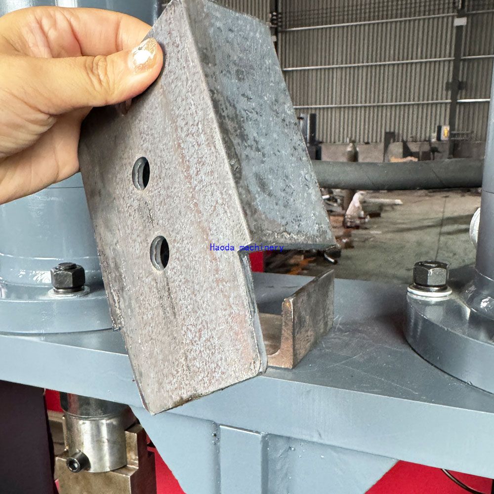 Custom Hydraulic Punch Shear: Precision Channel Steel Cutting & Tenon Processing