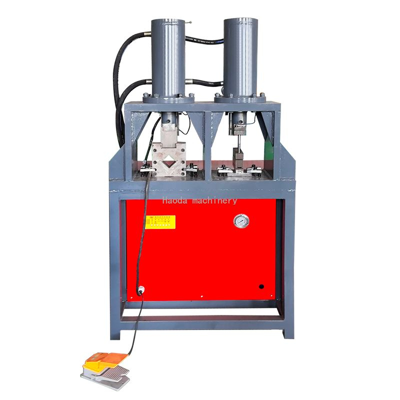 Metal square tube punching and cutting machine
