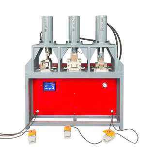 Channel steel shearing and punching machine