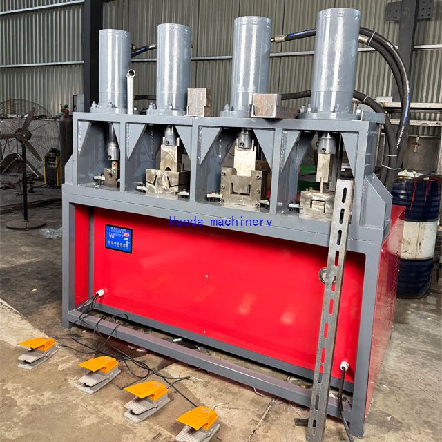 Customizable Hydraulic Punch & Shear: Arc - Cutting for Metal Tubes & Angle Iron Slotting