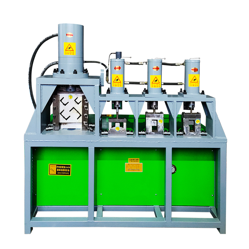 Channel steel shearing and punching machine