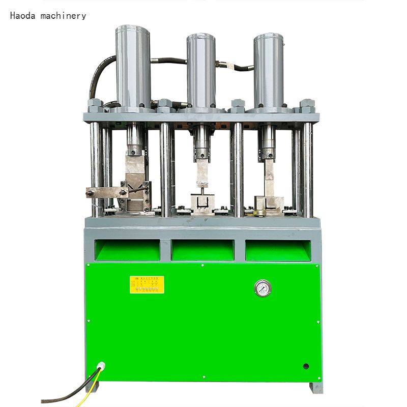 Angle iron cutting machine