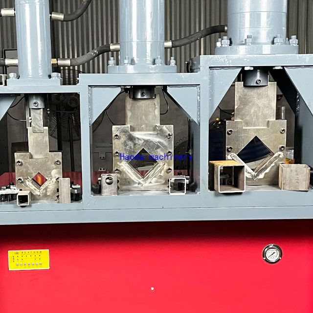  Three - Station Hydraulic Square Tube Cutting Ironworker (Custom Molds Available)