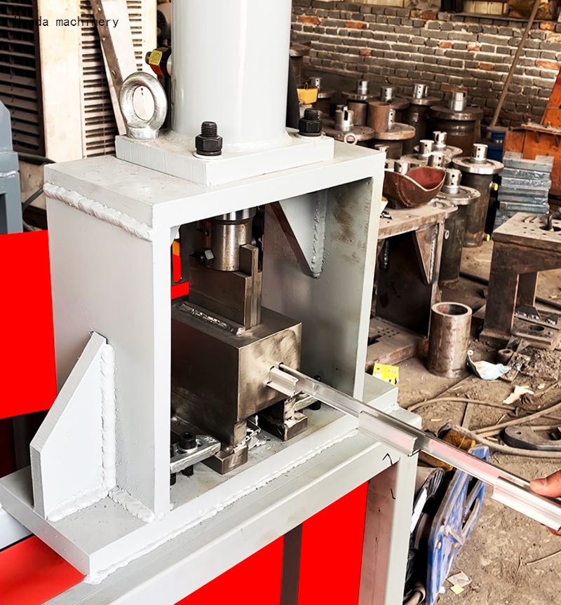 Flat iron punching machine